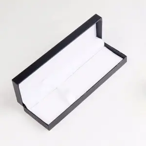 Black color gift pen box with custom logo printing in stock for fast shipping