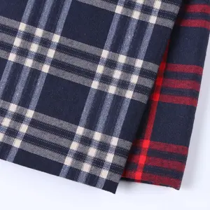 Classic school uniforms with good quality black white and red plaid check shirt fabric