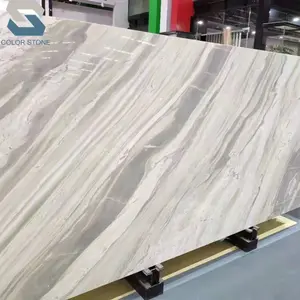 大理石スラブ白ローザパール多色木製静脈ビアンコ