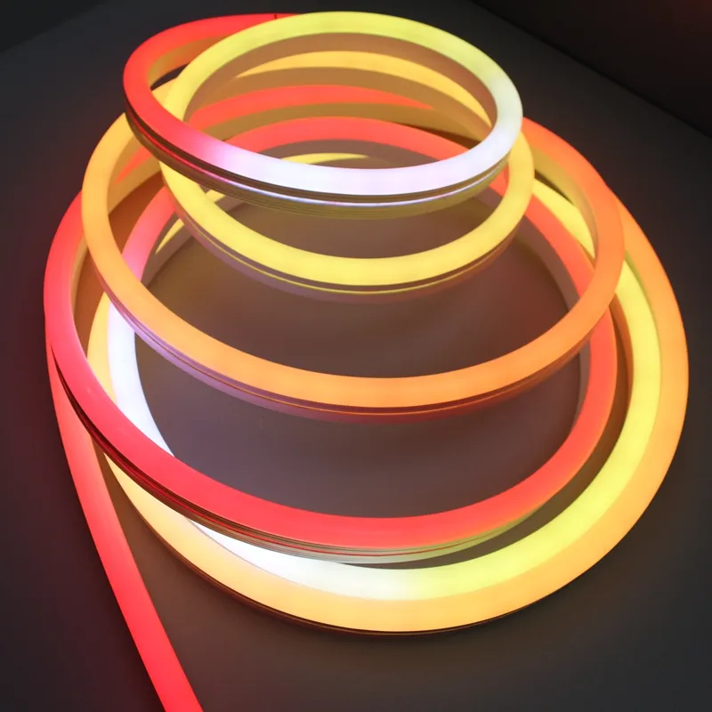 Panneau lumineux LED néon coloré adressable, WS2818, 30 pièces, éclairage flexible