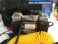 Gonfleur de pneus à Double cylindre robuste, Mini pompe de voiture Portable, compresseur d'air de voiture numérique 12v