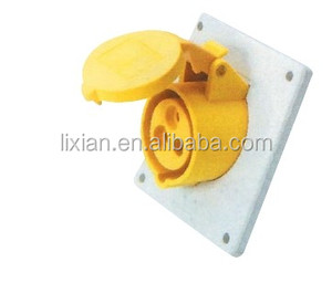 nylon LX-4131 / 4231 16 / 32A 3 <span class=keywords><strong>P</strong></span> toma de corriente del panel montaje enchufe industrial 2 <span class=keywords><strong>P</strong></span> + E hembra recto caliente enchufe - Product Image 1