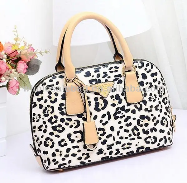 2014 Hot Sale Designer Shell Shaped Leopard Leather Handbag Factory Price For Ladies Women Bag In Stock