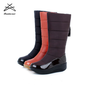 2018 nuovo design stivali da neve impermeabili scarpe da <span class=keywords><strong>donna</strong></span> caldi stivali invernali alla caviglia - Product Image 1