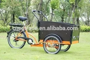 Bicicleta de carga de tres ruedas para venta Triciclo de tres ruedas para adultos bicicleta de carga eléctrica almacén de Europa stock