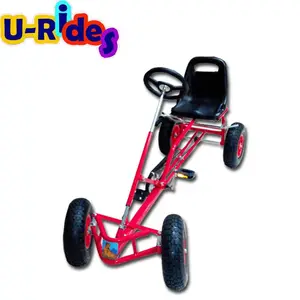 Kart à pédales robuste pour enfants et adultes avec piste de support gonflable - Product Image 2