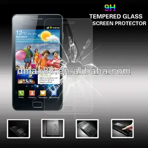 0.26mm baixo preço 9h anti- choque para i9100 temperado vidro protetor de tela oem/odm( escudo de vidro)