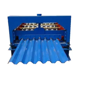 Vận Hành Đơn Giản Chất Lượng Cao PPGI 750 Hồ Sơ Hình Thang IBR Roof Sheet Press Making Machine Cuộn Hình Thành Máy Móc