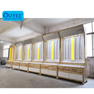 Thiết Kế độc đáo Khóa Kính Mát Hiển Thị Tầng Khung Kính Hiển Thị Đứng Gỗ Rắn Thanh Hiển Thị Kính cho Cửa Hàng Quang Học - Product Image 2