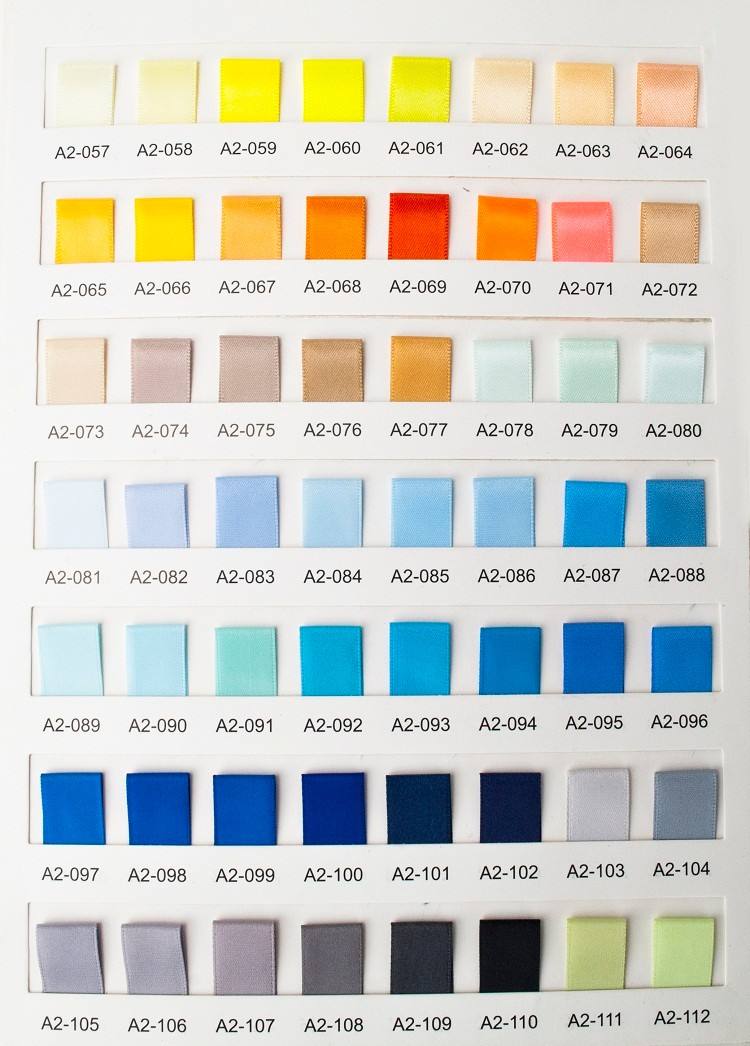 satin ribbon colors