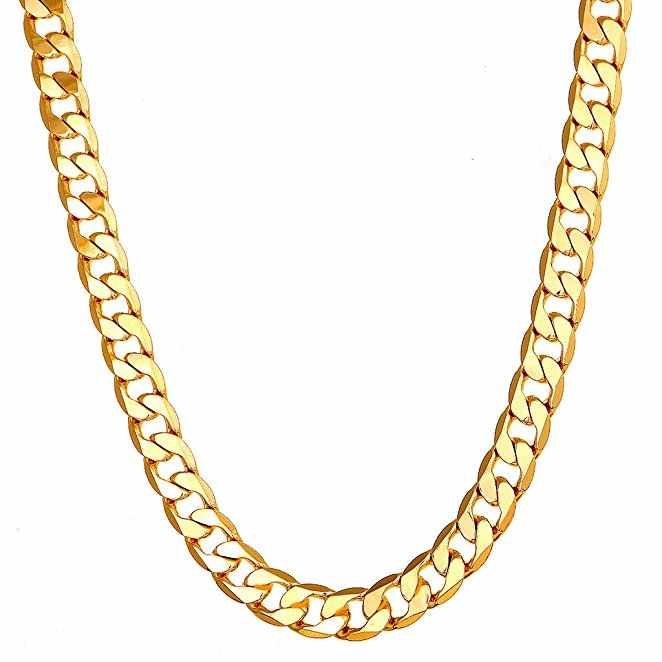Bracciale per Uomo Placcato Oro Maglia Cubana | MONDO CATTOLICO