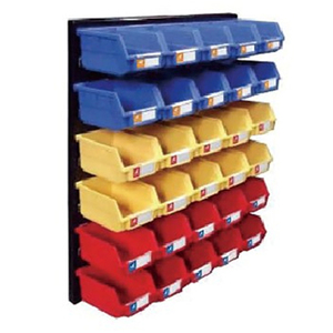 various styles system for wall mounted storage bin louvered pick rack shelf