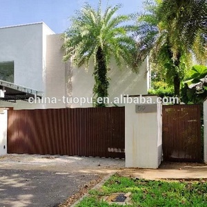 Courtyard Trang Trí Vật Liệu Kim Loại Mới Nhất Nhôm Chính Cổng Mẫu Thiết Kế - Product Image 6