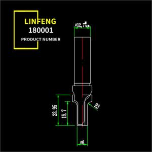 Bộ mũi khoan gỗ bằng cacbua PCD, đầu kim cương, dùng cho máy tiện gỗ, sản xuất tại Trung Quốc, mã 180001 1/2 - Product Image 5