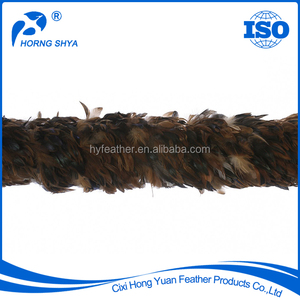 China NO. 1 Pluma de Primera Fábrica de Alta Calidad 8-10 Pulgadas Medio Bronce Schlappen Irid Boa Boas de Plumas Al Por Mayor - Product Image 6