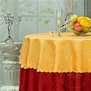 tela de raso de alta calidad de <span class=keywords><strong>la</strong></span> <span class=keywords><strong>ronda</strong></span> mantel de papel para el <span class=keywords><strong>restaurante</strong></span> - Product Image 4