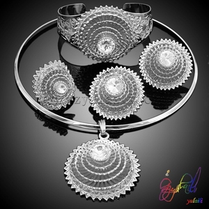 La joyería de traje árabe joyería nupcial anillos grandes bazar pendant sets - Product Image 1
