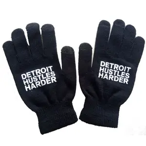 Customized Your Own Logo Acrylic Cell Phone Tactile Texting Winter Touchscreen Gloves Touch Screen Glove For Smartphones