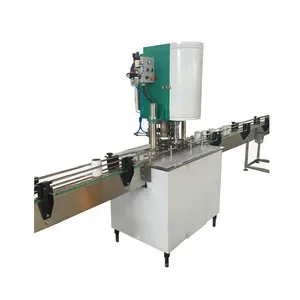 Automatic Metal Bottle One Head Beer Tin Cans Lid Sealing Machine