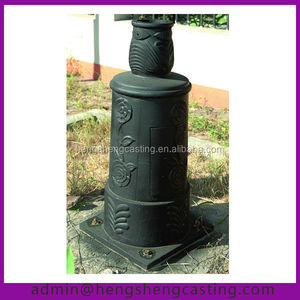 Outdoor poste <span class=keywords><strong>de</strong></span> <span class=keywords><strong>hierro</strong></span> <span class=keywords><strong>fundido</strong></span> <span class=keywords><strong>farola</strong></span> base - Product Image 1