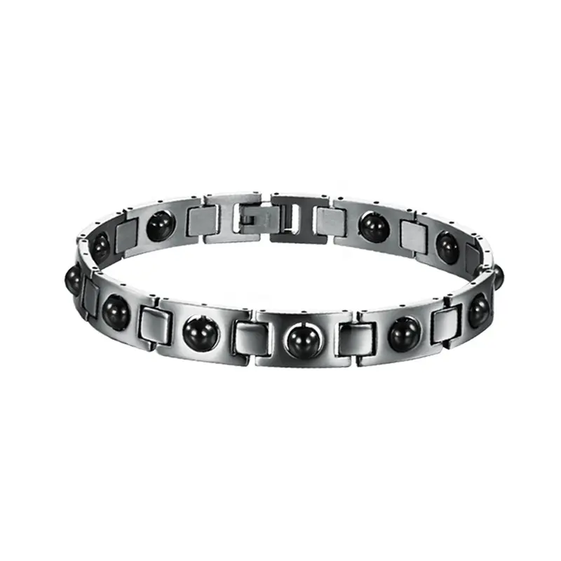 Stainless Steel Magnetic Therapy Energy Bracelet Energy Power Healing Wristband