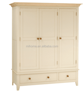 3 Doors 2 Drawers <strong>Pine</strong> <strong>Solid</strong> Wood <strong>Wardrobe</strong> - Product Image 6