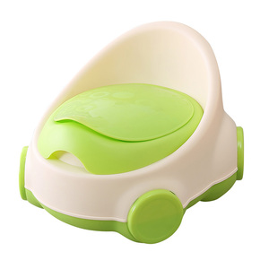 Venta caliente especial verde rosa <span class=keywords><strong>café</strong></span> azul recién nacido del bebé artículos orinal de plástico - Product Image 2