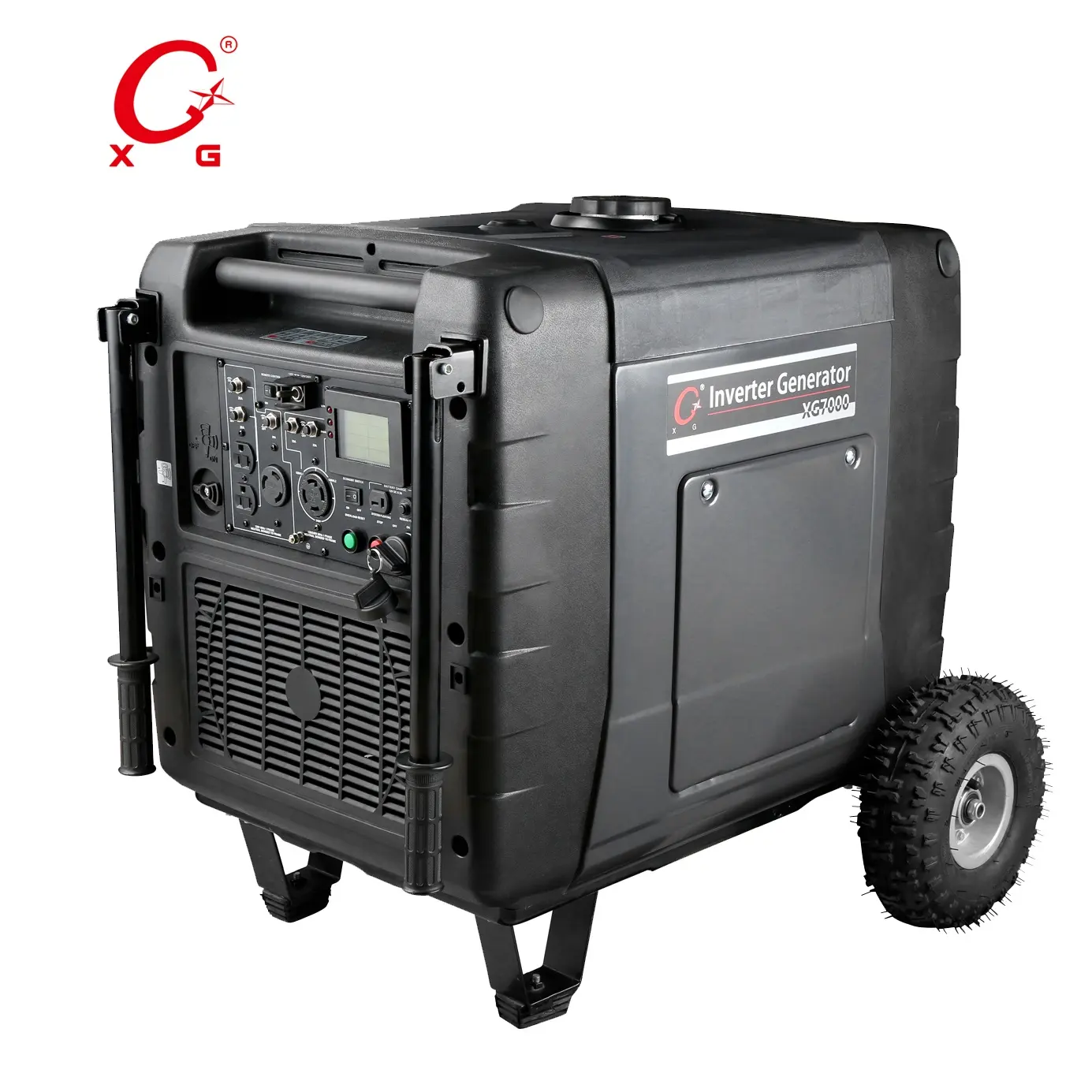 Silent Gasoline Generator 8.7kVA Inverter Generator 7.0kW Portable Generator Electric Start Camping