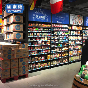 <span class=keywords><strong>Étagère</strong></span> murale métallique légère simple face pour supermarché, présentoir de magasin de détail, structure démontable, capacité de <span class=keywords><strong>charge</strong></span> 40-120 kg/<span class=keywords><strong>étagère</strong></span> - Product Image 6
