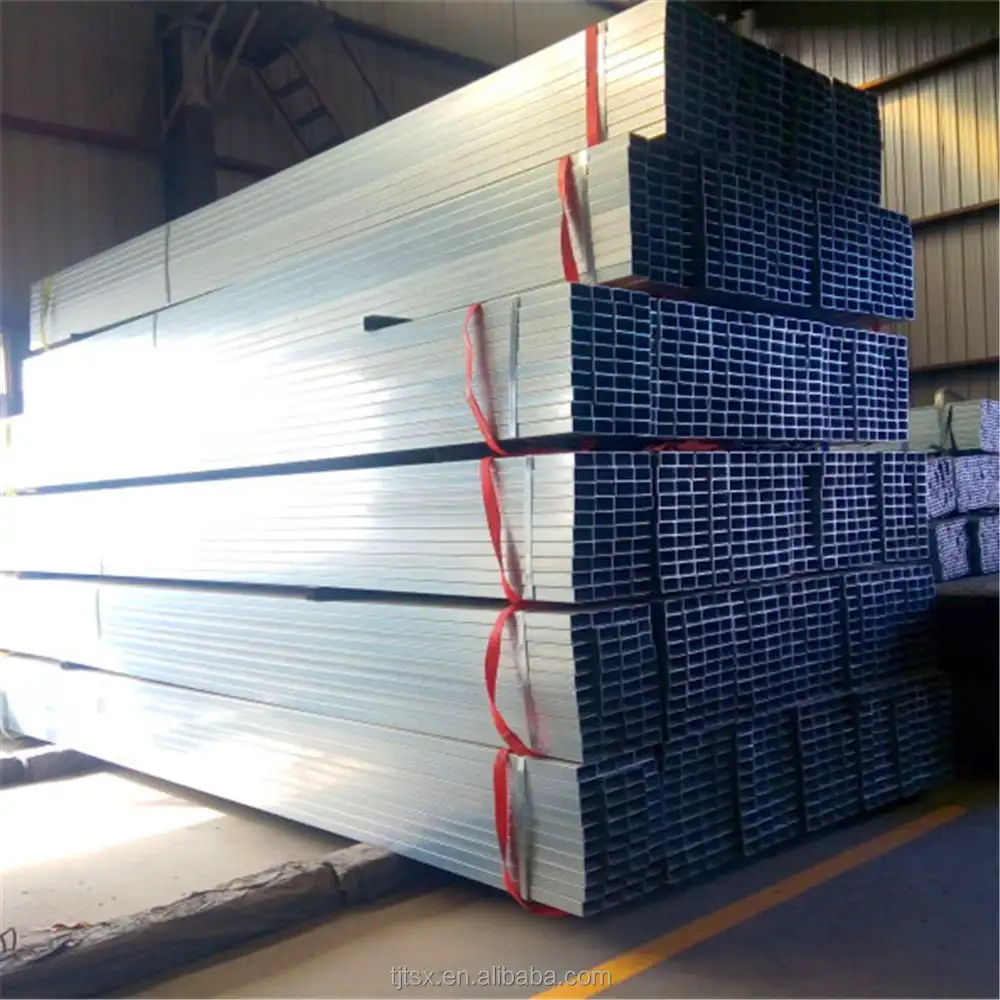 Tianjin TSX ERW WELDED PRE GALVANIZED MS STEEL SQUARE PIPE SELLERS