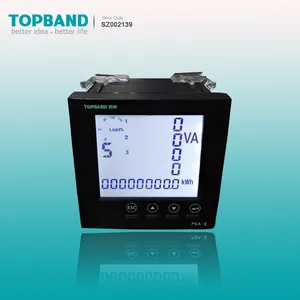 90x90mm LCD ekran çok fonksiyonlu dijital elektrik sayacı kesmek akıllı elektrik güç ölçer