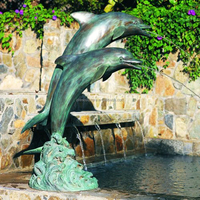Statue de fontaine en bronze moulé, grande taille de vie extérieure, résistante à l'eau, Offre Spéciale