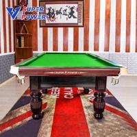 Vente en gros en usine Table de billard Heyball chinoise à usage club Prix bon marché Table de billard à usage club de 8 pieds 9 pieds pour le jeu