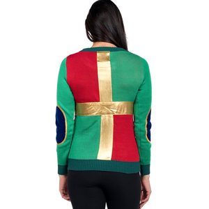 Halloween Frock Santa Claus Costume Party Pullover Long Sleeve Knitted Wholesale Ugly <strong>Christmas</strong> <strong>Sweater</strong> for <strong>Women</strong> Men - Product Image 2