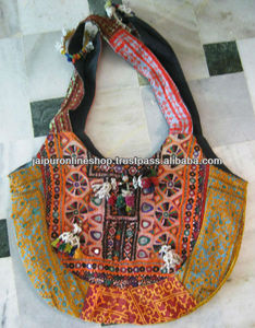 2963 bolsos auténticos vintage hechos a mano de algodón indio antiguo - Product Image 1