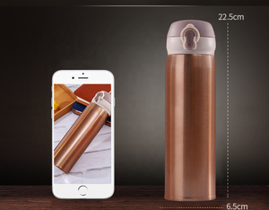 Botella de Acero Inoxidable de 16 Onzas con Aislamiento al Vacío, Tapa Automática Hermética, para Bebidas/Tazas, Uso en Viajes y Escritorio, Personalizable con Impresión - Product Image 3