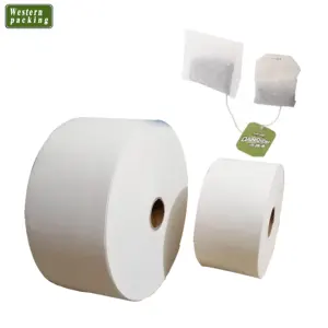 Rollo de papel de filtro de té y café, sellado térmico, ancho de 125mm, 18gsm, gran oferta