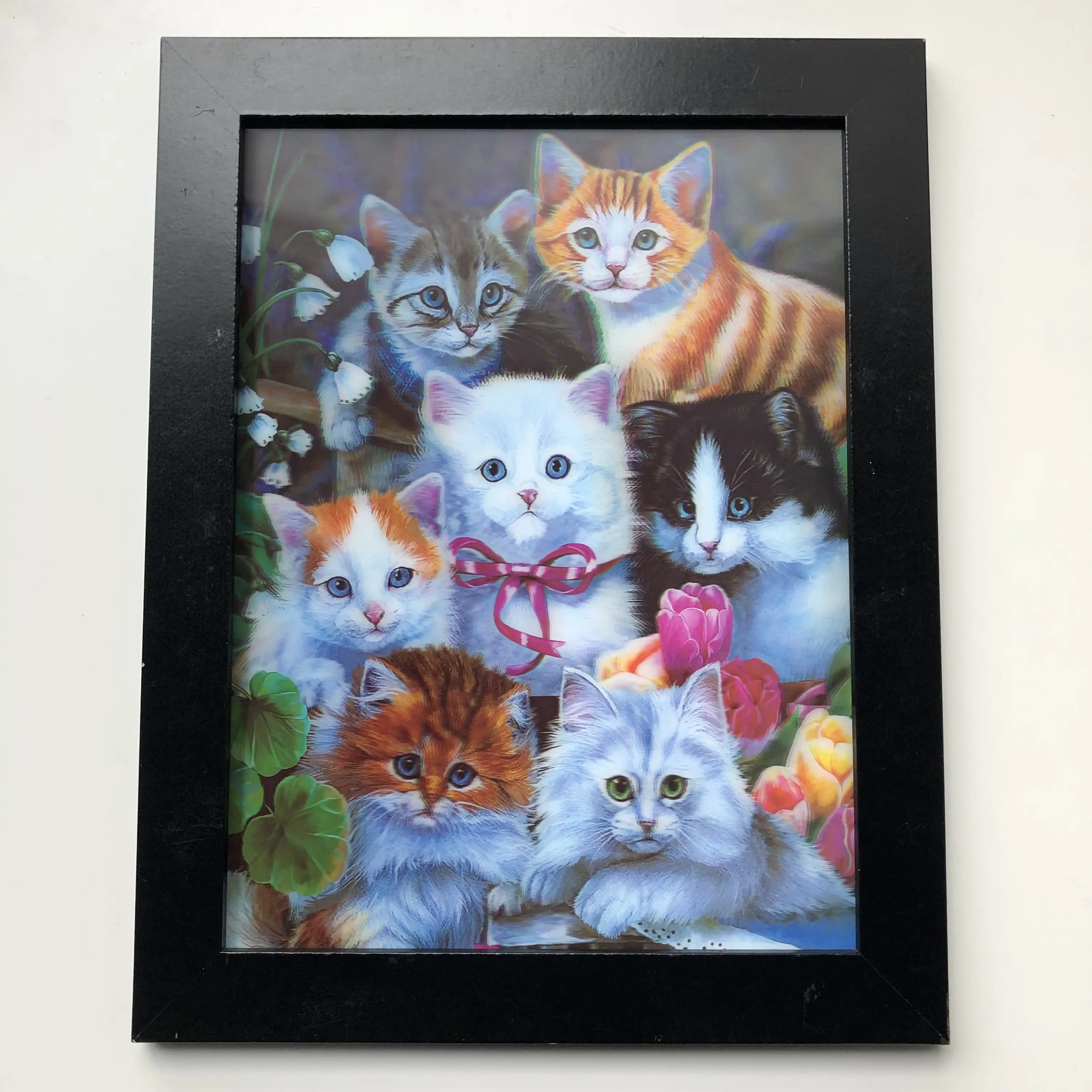 卸売/カスタマイズ3D 30 * 40cm美しい猫のレンチキュラー画像