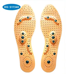 Desain baru lembut gel magnetic reflexology sol magnetic adhesive arch dukungan gel insole magnetik sol silikon