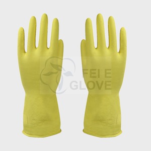 40 g - 70 g amarillo Dip FlockLined de goma del hogar Goves - Product Image 2