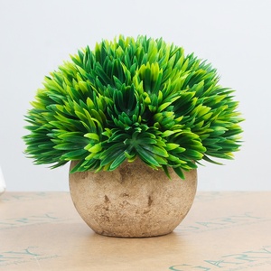 <span class=keywords><strong>Mini</strong></span> Plantas Artificiales de Plástico V-3021, Césped en Maceta/Pequeñas Plantas Artificiales para Decoración de Escritorio - Product Image 2