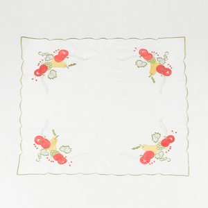 Haute qualité <span class=keywords><strong>table</strong></span> <span class=keywords><strong>de</strong></span> noël avec broderie et cutwork évider nappe - Product Image 3