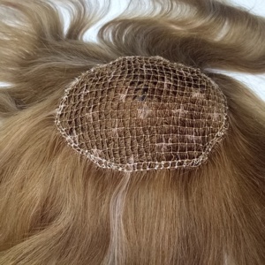 Piccoli bottoni fori intorno per inserire polimero all'interno a rete parrucchino parrucca di capelli umani integrazione degli <span class=keywords><strong>uomini</strong></span> - Product Image 1