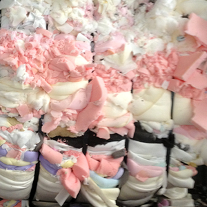 PU phế liệu bọt/xử lý chất thải miếng bọt biển màu trắng duy nhất màu sắc hỗn hợp ít skins100 % khô và sạch sẽ bọt phế liệu miếng bọt biển - Product Image 5