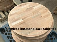 Plateaux de table en bois de hêtre massif avec bord naturel