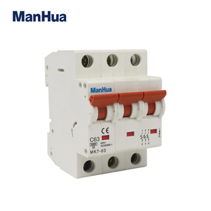 Manhua MK7-63 3P 63A Bảo Vệ Quá Tải Bộ Ngắt Mạch C63 Thu Nhỏ - Product Image 2