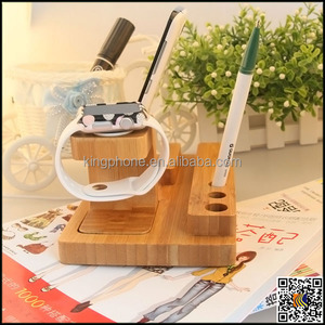 Soporte de madera para el teléfono celular, tablet, madera de carga del muelle para <span class=keywords><strong>apple</strong></span> reloj - Product Image 3