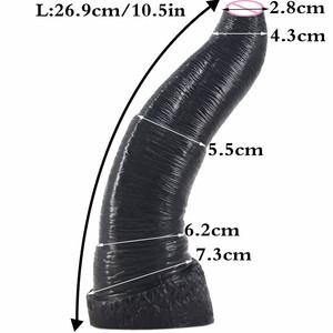 Grande negro consoladores grandes animal penis elefante consolador artificial pene anal plug masturbación juguetes sexuales - Product Image 2