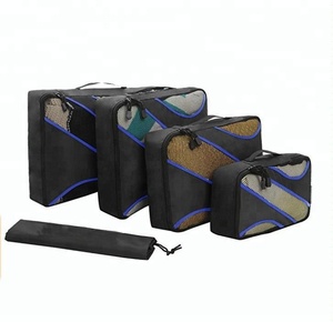 4 Set Emballage Cubes, Voyage Bagages Emballage Organisateurs avec Sac <span class=keywords><strong>À</strong></span> Linge Ou Trousse De Toilette Sac - Product Image 3