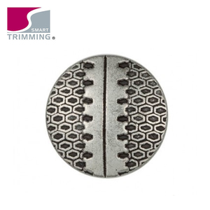 Bajo precio del metal costura Shank botones para la ropa con flores en relieve logo - Product Image 1